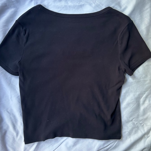 Hollister Black Fitted Crew Neck T-Shirt - Picture 2 of 3